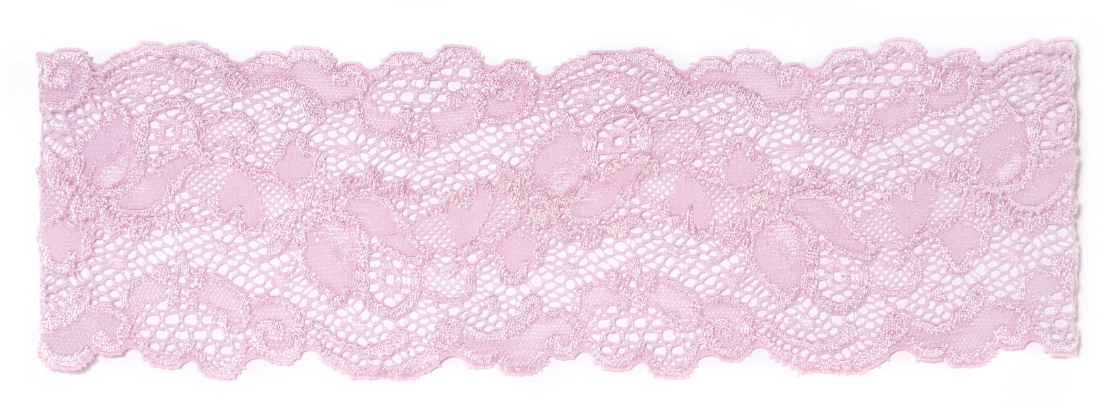 Bandeau dentelle - Rose Pastel